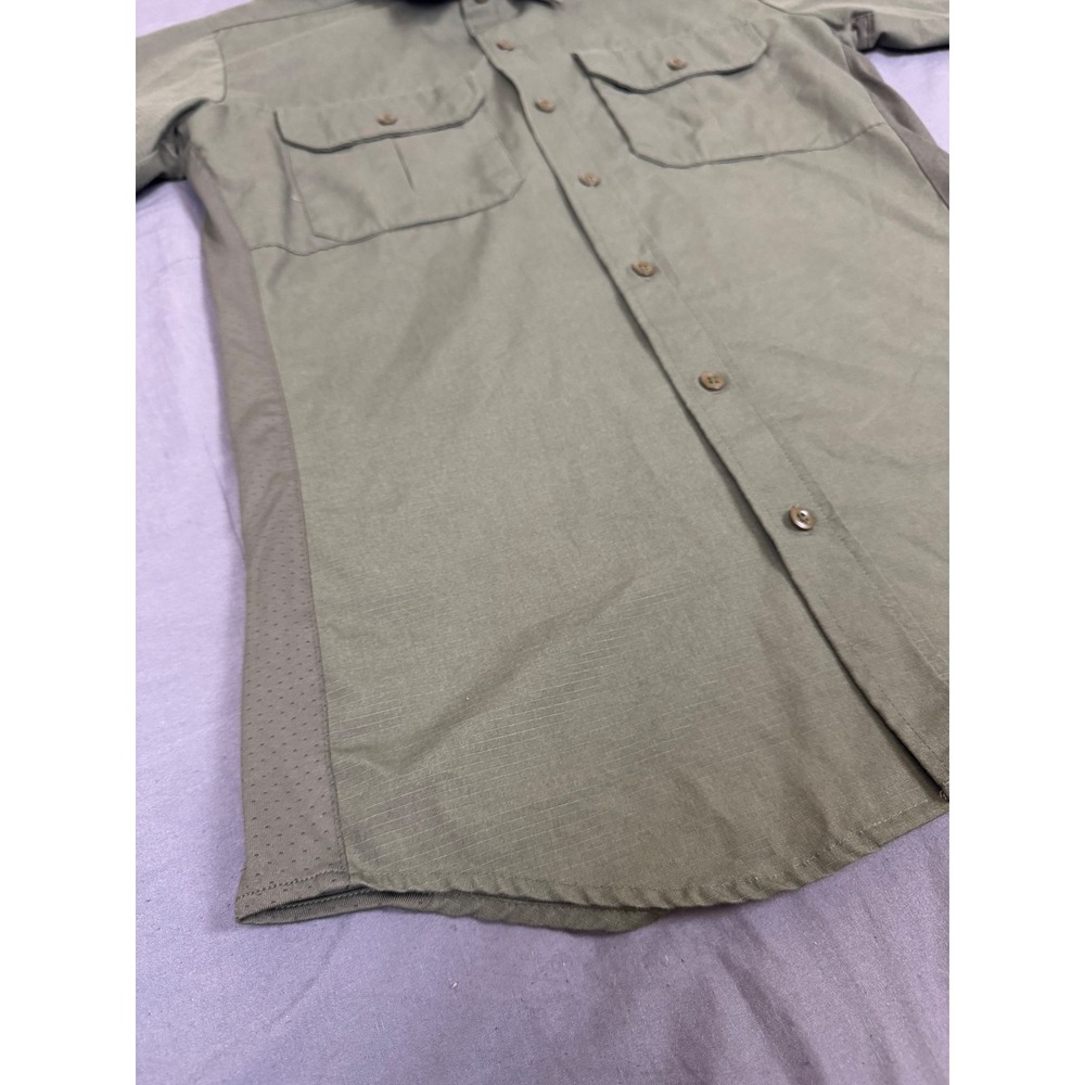Vertx Mens Tactical Ripstop Short Sleeve Shirt Olive Green Vented Large‎ - Picture 12 of 15